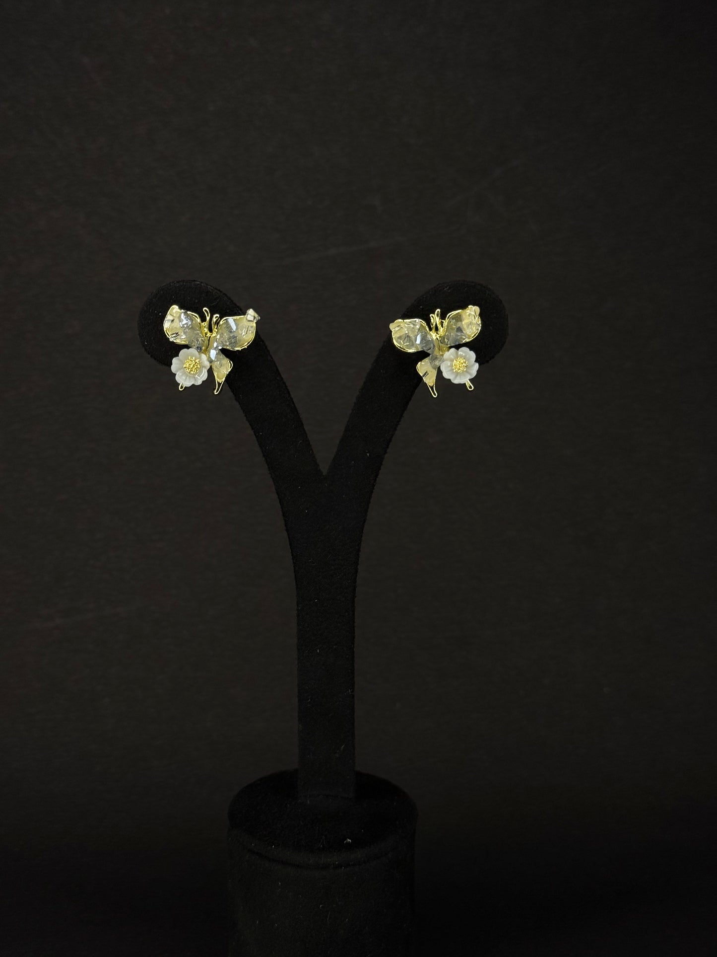 Crystal Butterfly Earrings KB0026
