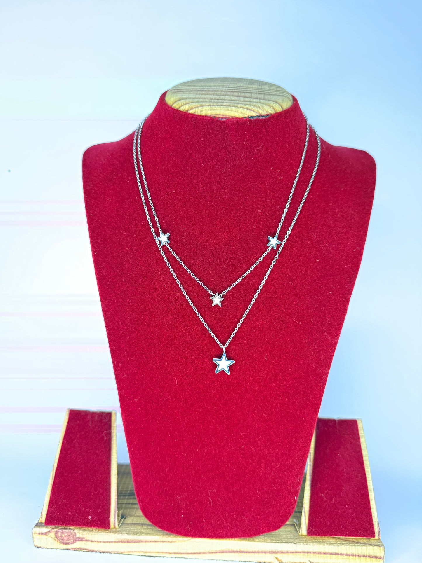 Double Layer Star Necklace KM0006