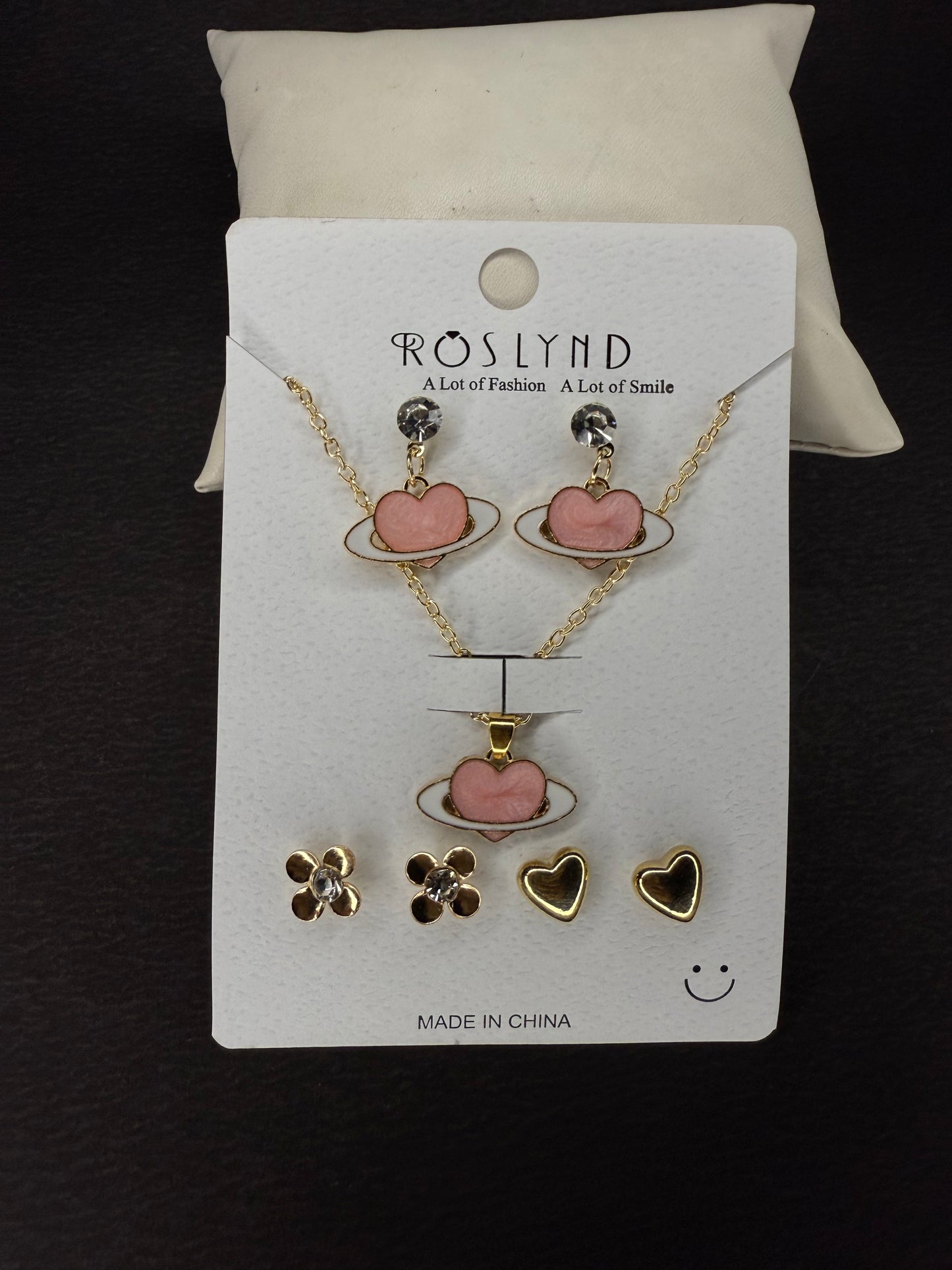 Chain Pendant and earring set KM0035