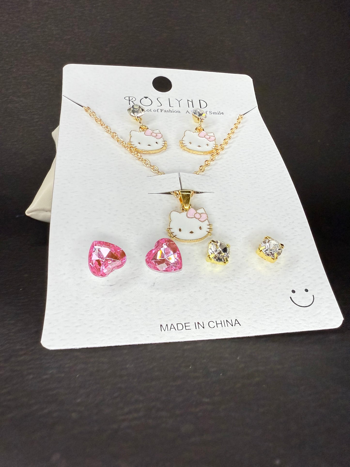 Chain Pendant and earring set KM0036