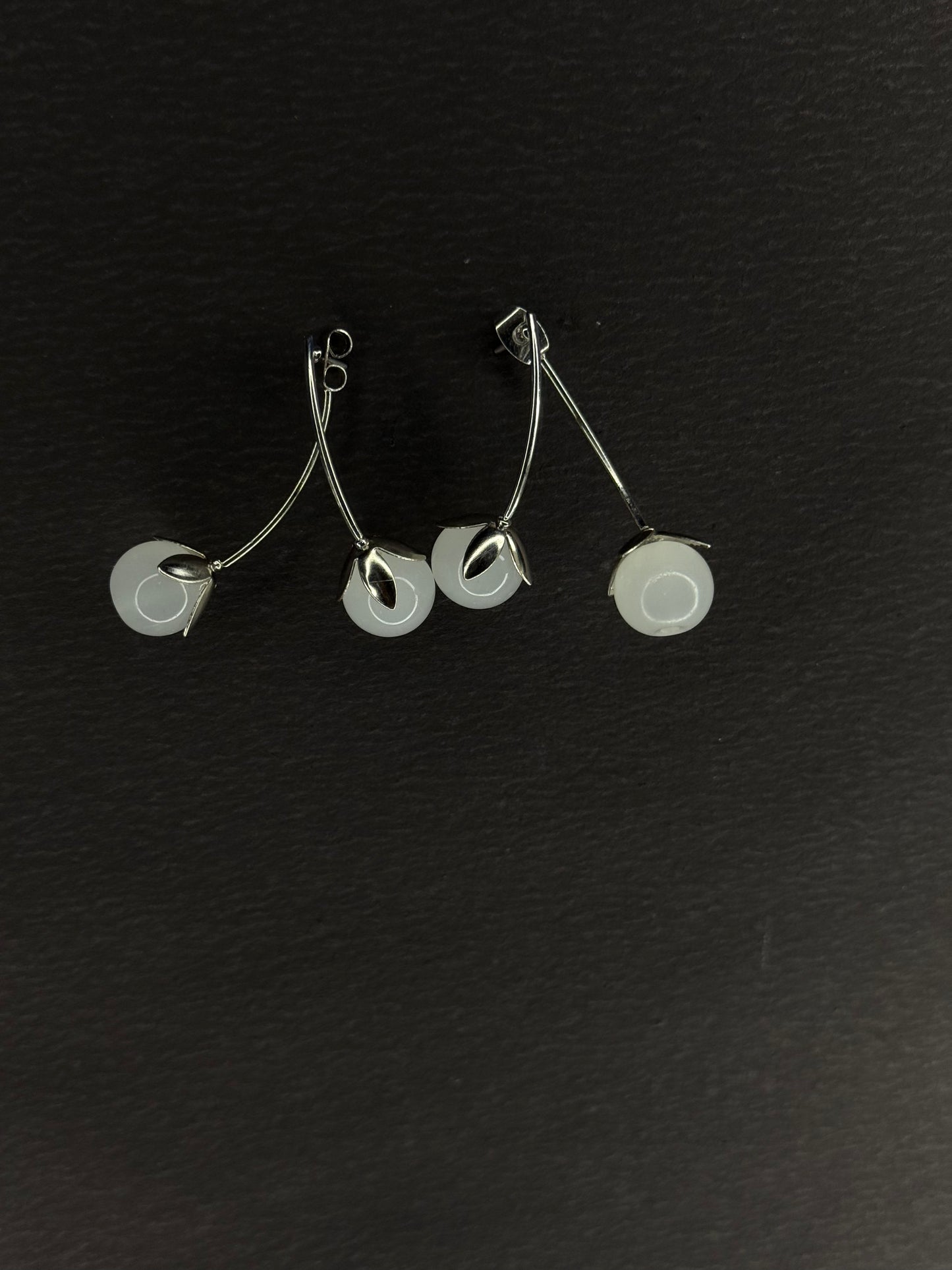 White Cherry Drop Earring KB0007