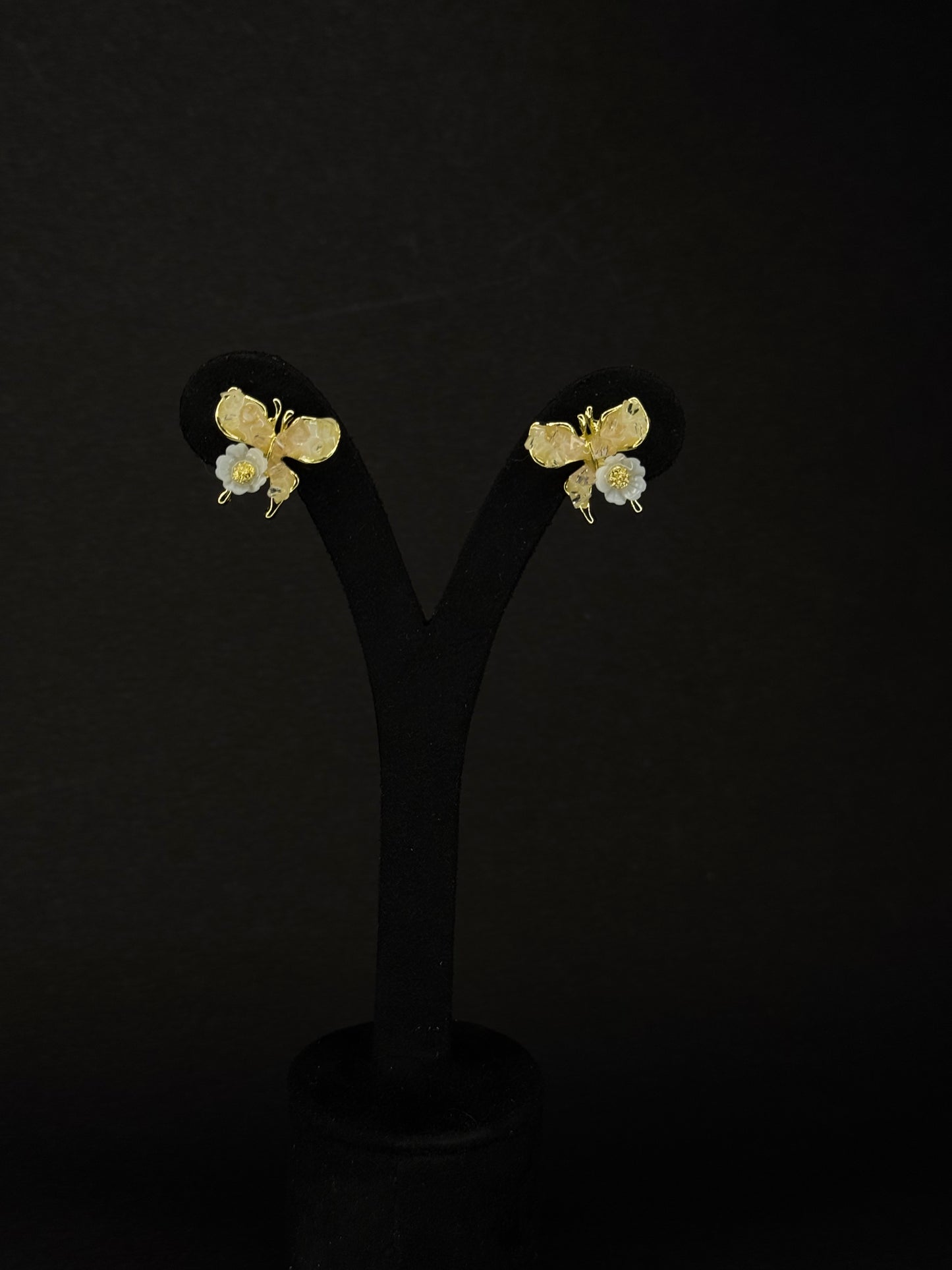 Crystal Butterfly Earrings KB0026
