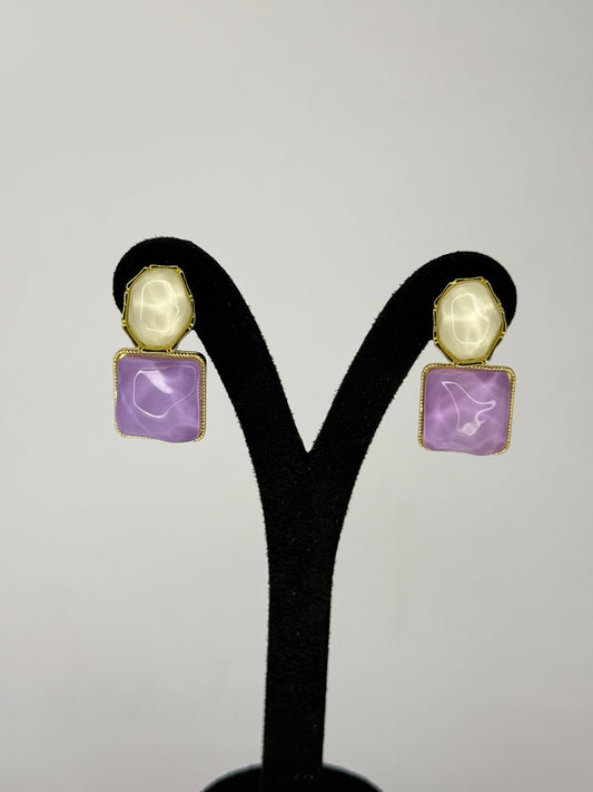 Orange Gem Crystal Earring KB0002