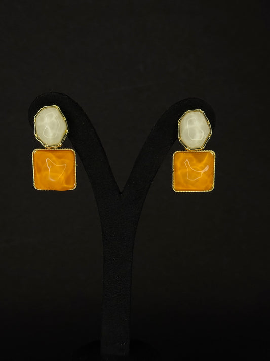 Orange Gem Crystal Earring KB0002
