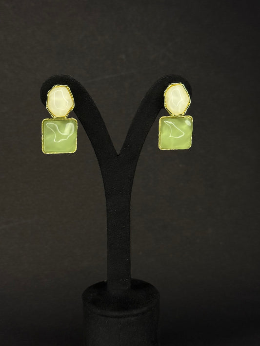 Green Gem Crystal Earring KB0002