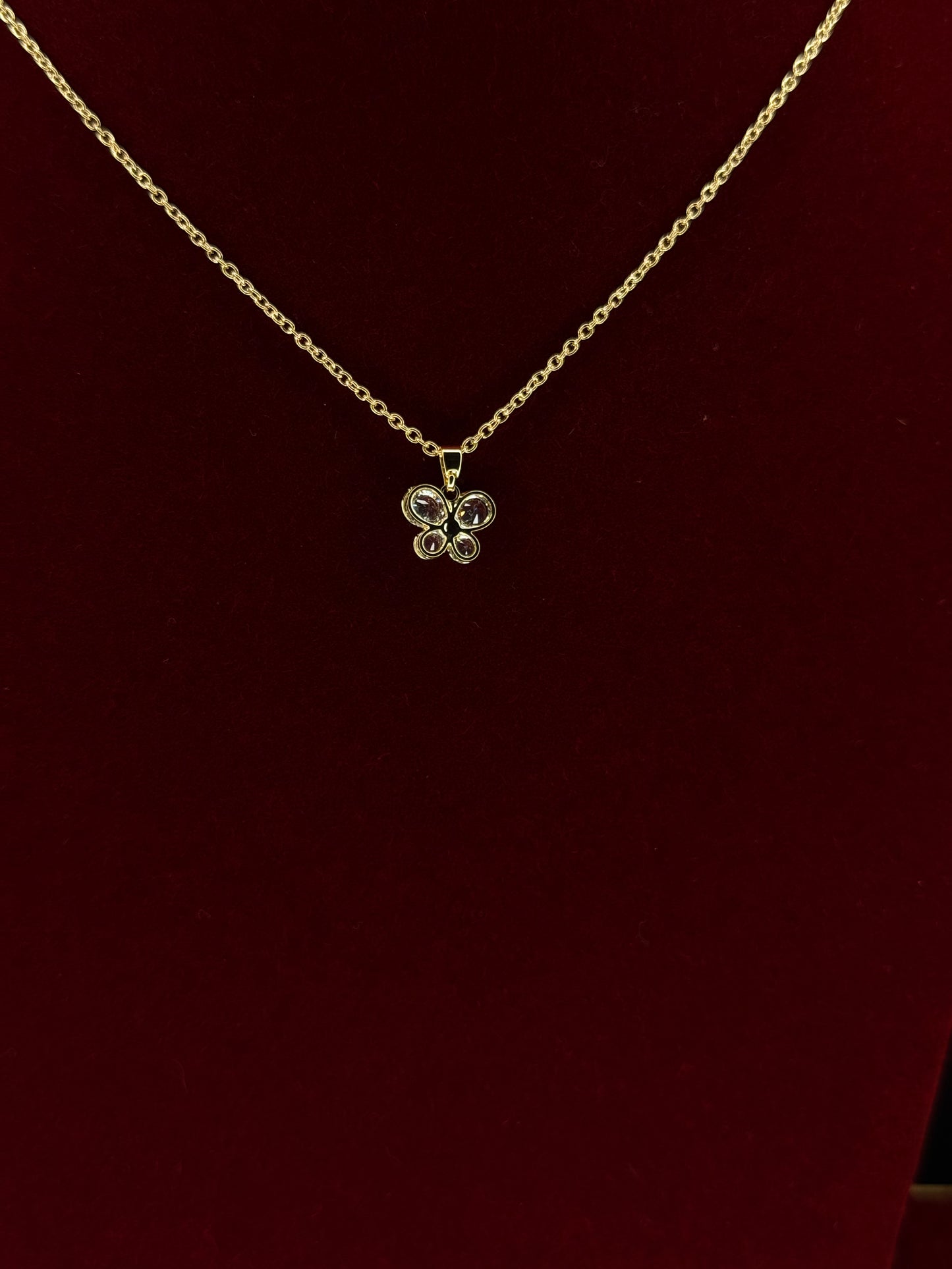 Butterfly Pendant with Chain KM0023