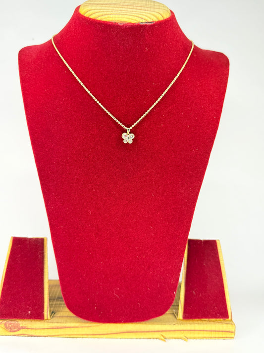 Butterfly Pendant with Chain KM0023