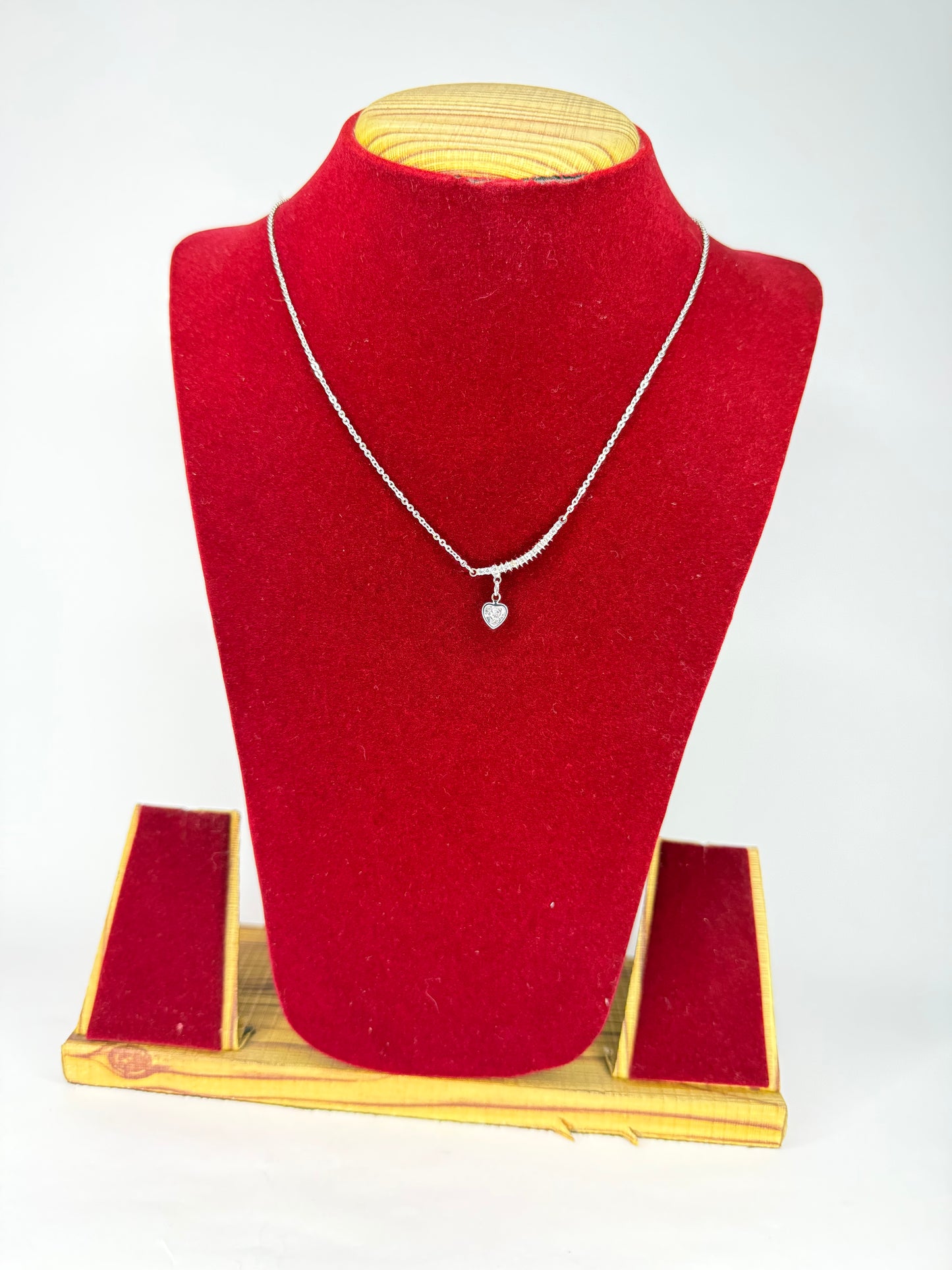 Diamond Heart Pendant Necklace KM0001