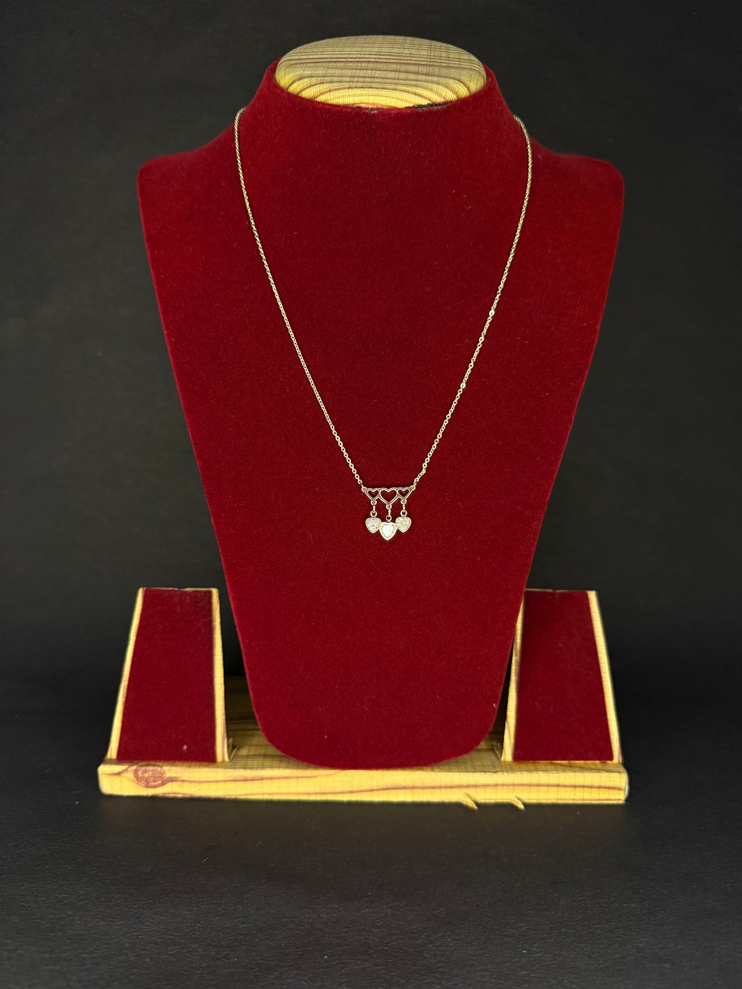 Triple Heart Necklace KM0004