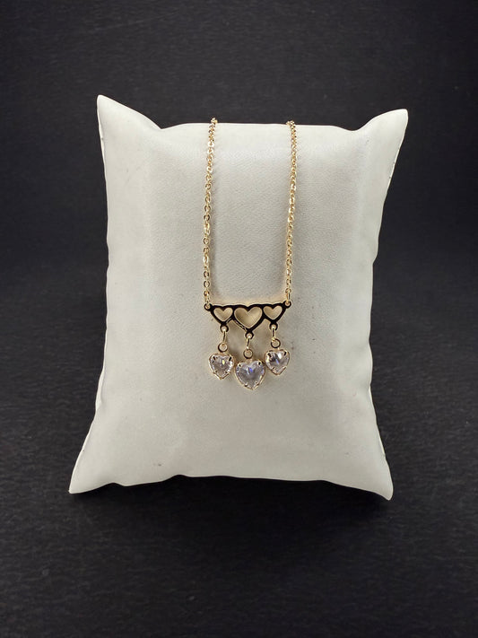 Triple Heart Necklace KM0004
