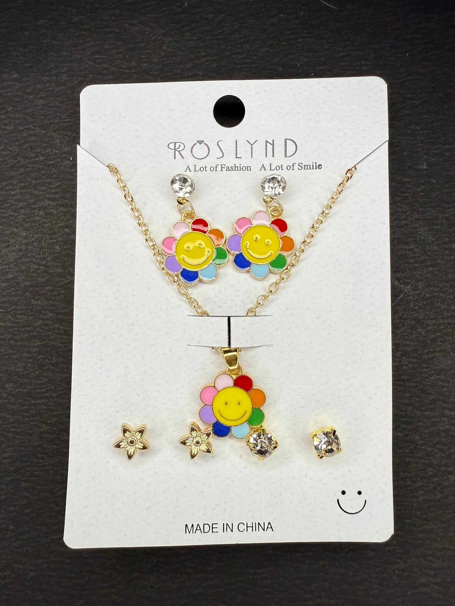 Chain Pendant and earring set KM0032