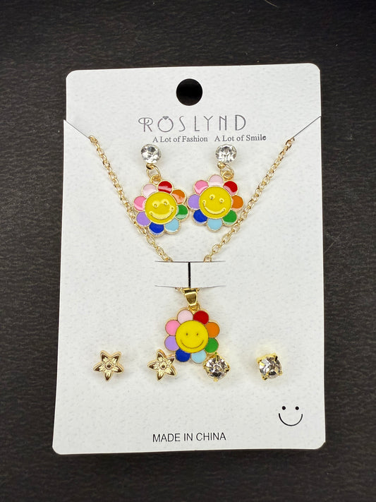 Chain Pendant and earring set KM0032