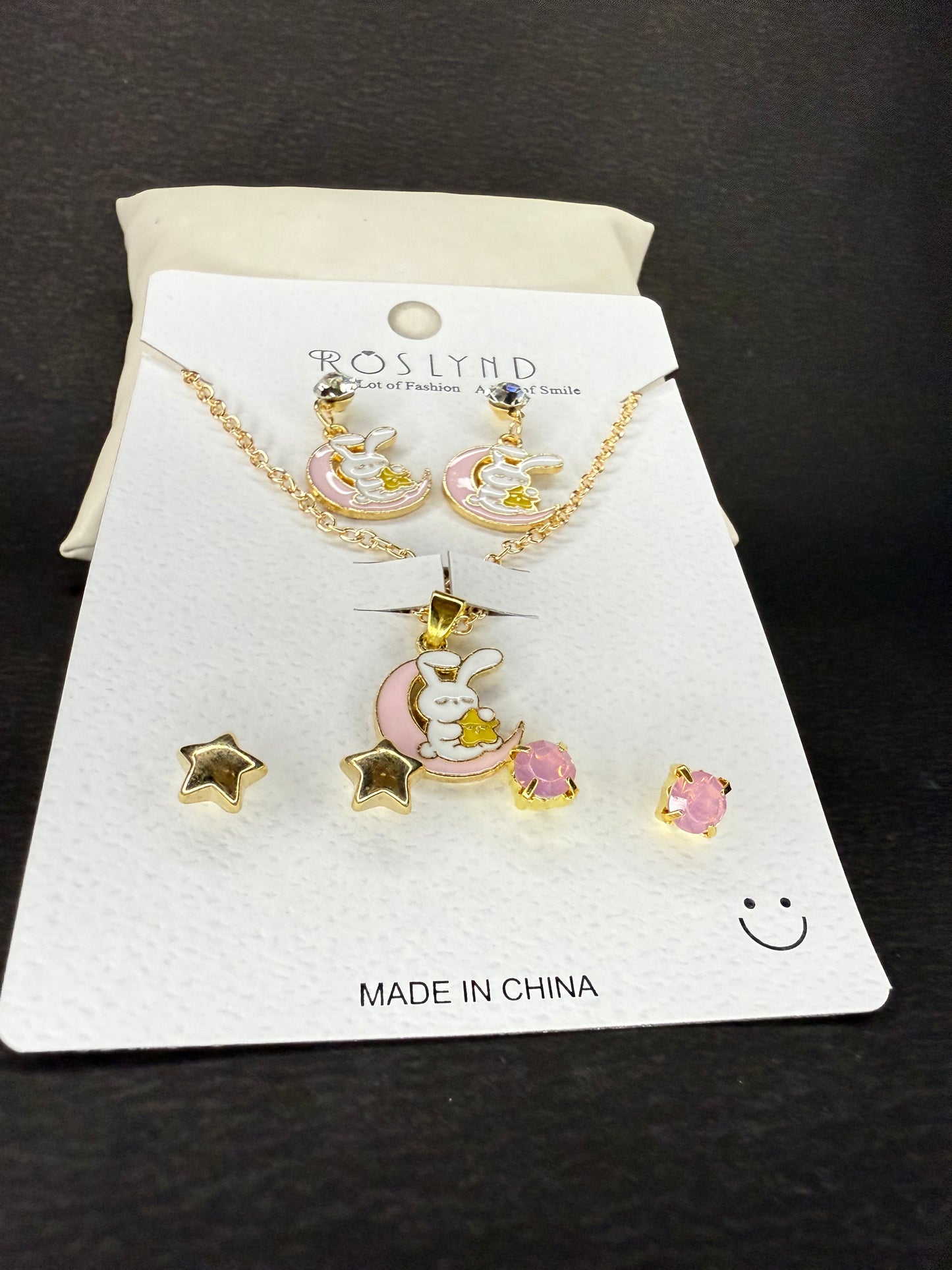 Chain Pendant and earring set KM0034