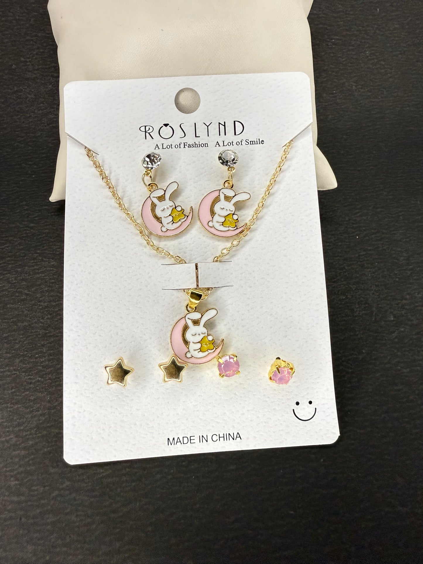 Chain Pendant and earring set KM0034
