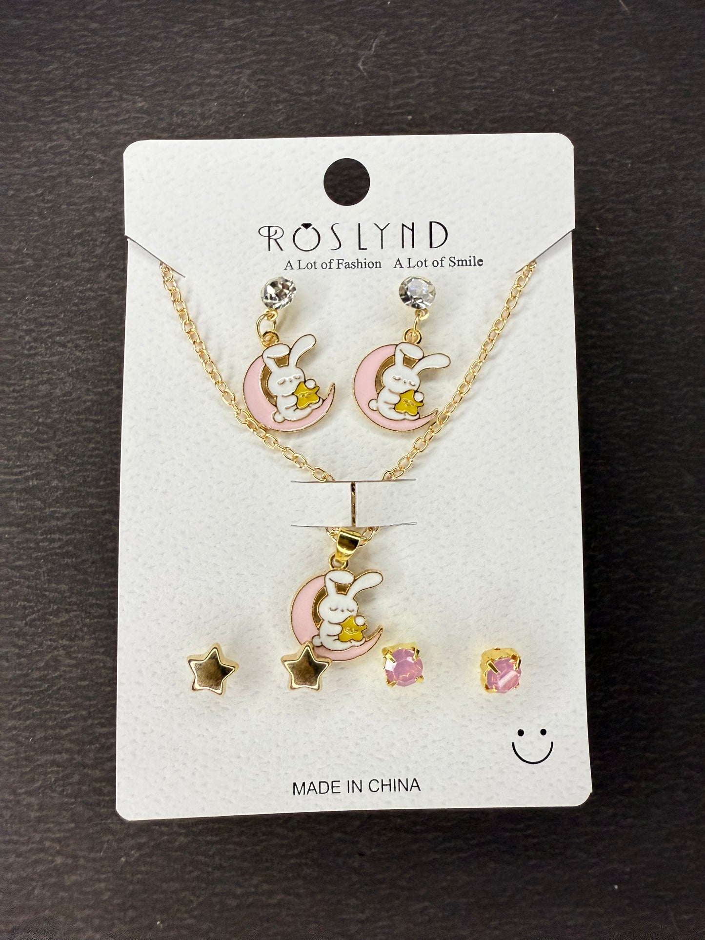 Chain Pendant and earring set KM0034