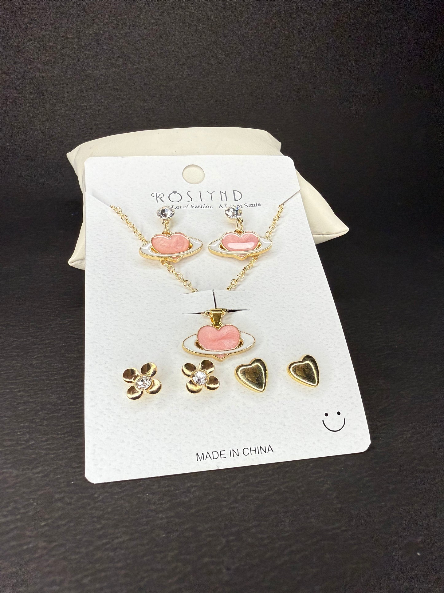 Chain Pendant and earring set KM0035