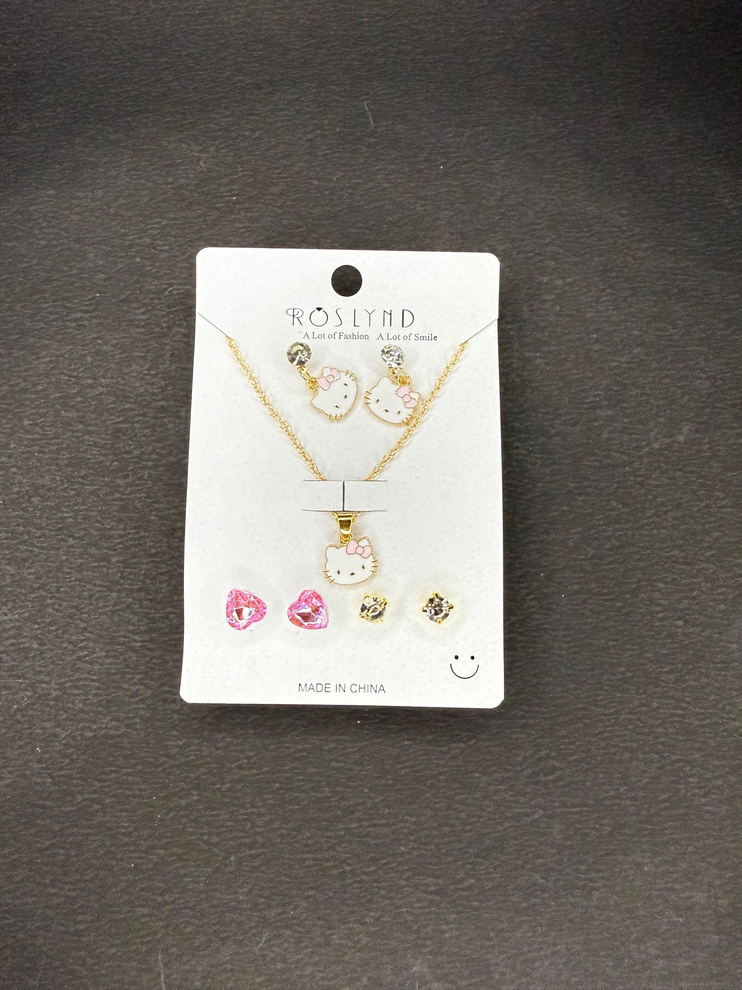 Chain Pendant and earring set KM0036