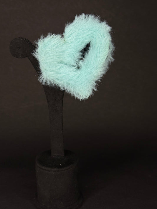 Fur Heart Claw Clip