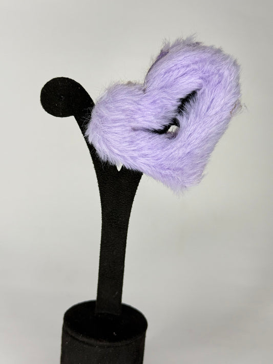 Fur Heart Claw Clip