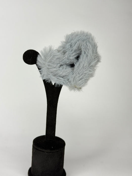 Fur Heart Claw Clip