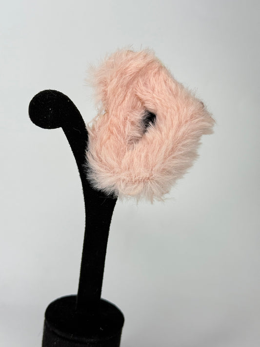 Fur Heart Claw Clip