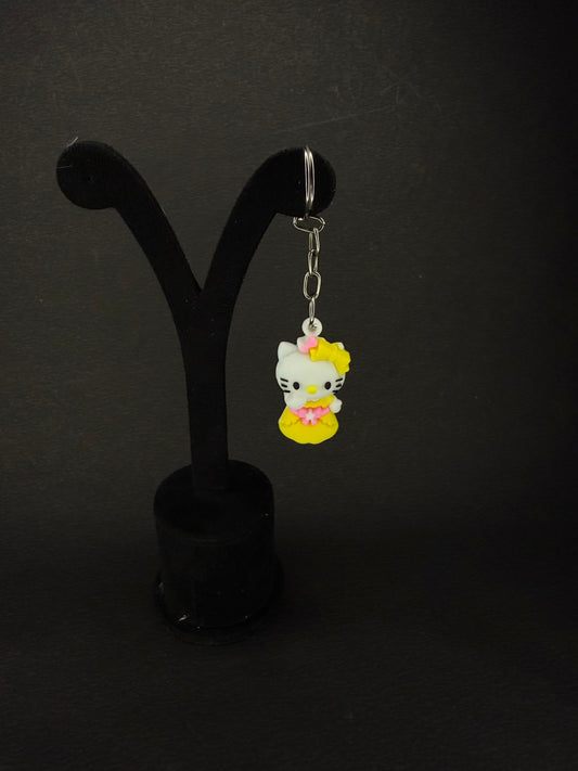 Hello kitty keychain  (yellow)