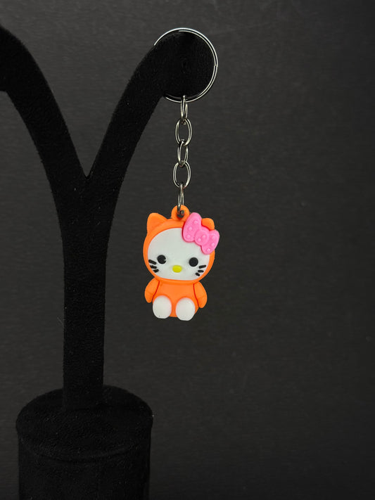 Hello kitty keychain  (orange)