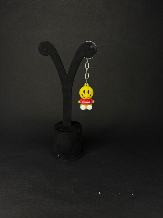 Smile Teddy keychain