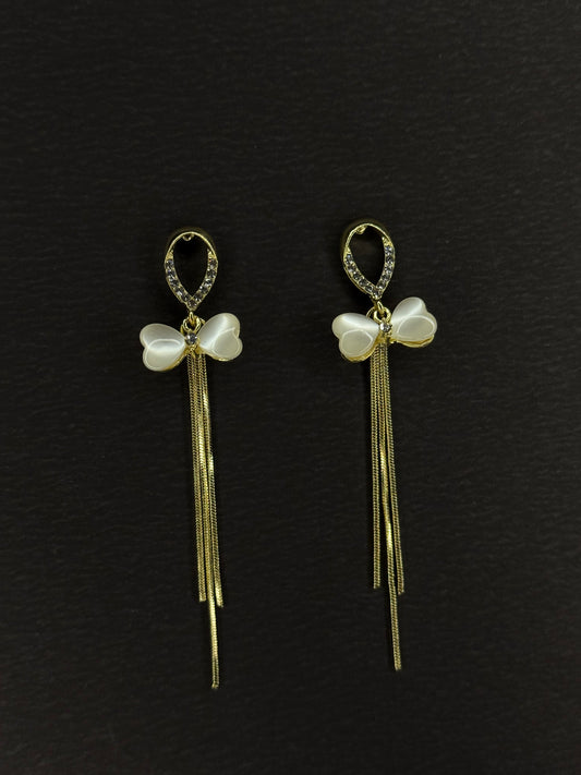 Korean Bowknot Opal Stone Earring KB0005