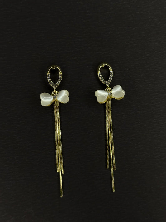 Korean Bowknot Opal Stone Earring KB0005