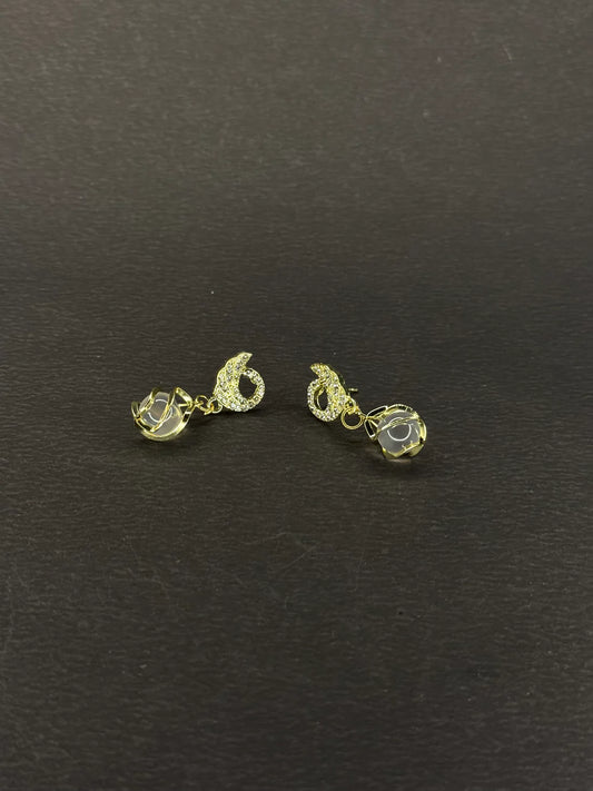 Moon Pearl Cage Earring KB0018