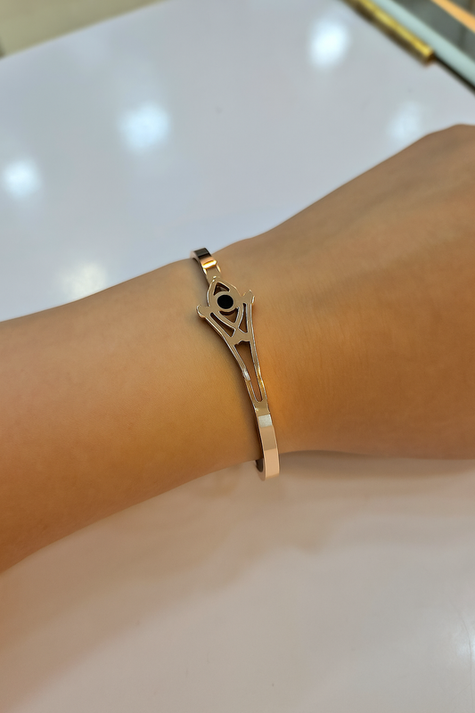 Satinless steel Gold Bracelet BR0060