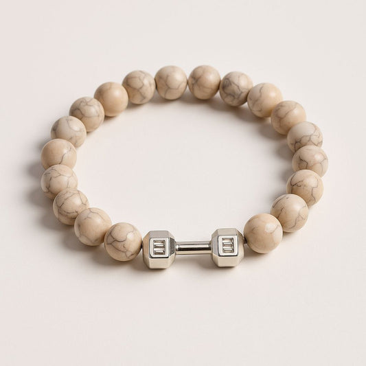 Beige Dumbbell Bracelet BR0054