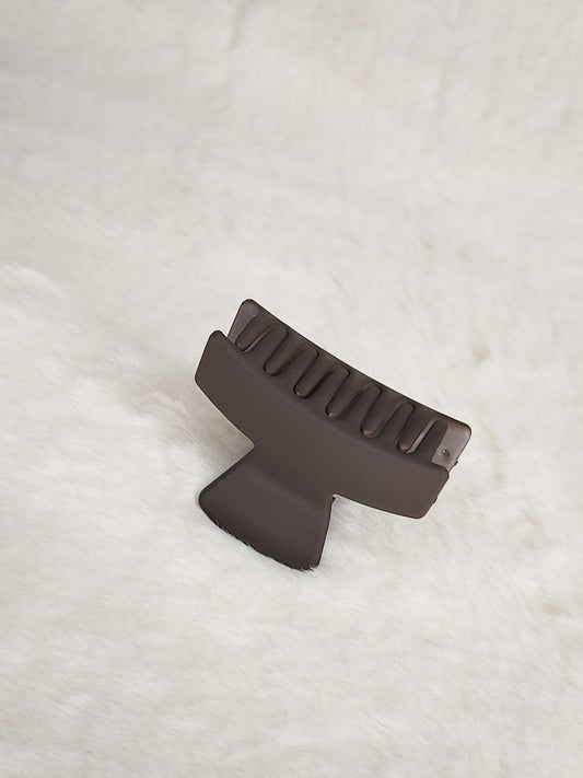 Rectangle Shape Brown Hair Clip
